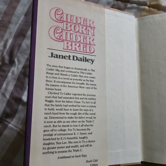 Calder Born Calder Bred Book by Janet Dailey - Picture 2 of 4